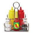 thumbnail image 1 of Melissa & Doug Condiments Set (6 Pcs) - Play Food, Stainless Steel Caddy, 1 of 5