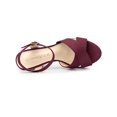 thumbnail image 4 of BLISSFUL STEP Women's Strap Platform Chunky Heel Slingback Sandals, 4 of 7