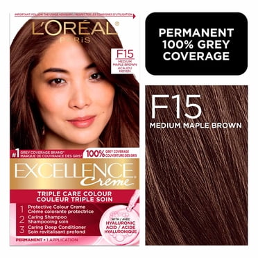 L'Oréal Paris Excellence Crème Hair Dye, Permanent Hair Color with Hyaluronic Acid