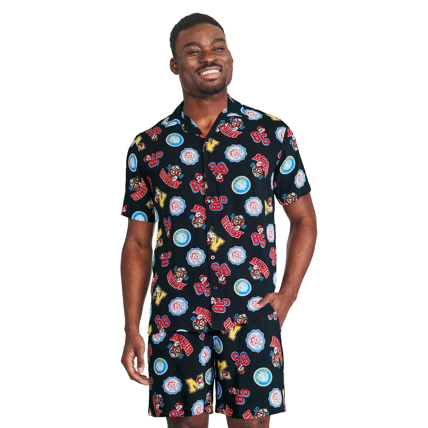 Nintendo Men's Super Mario Printed Shirt