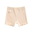 thumbnail image 2 of MKOSPLRT Ribbit Knit Shorts for Toddler Girl High Waist Stretch Shorts Basic Solid Color Summer Shorts Cute Lettuce Leggings for 2-10Y, 2 of 5
