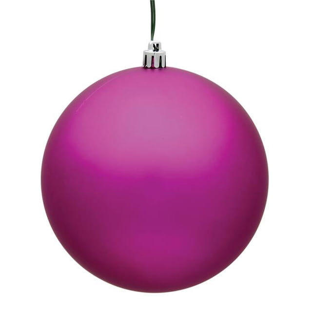 Vickerman N596070M 2.4 in. Fuchsia Matte Christmas Ornament Ball - 60 per Box