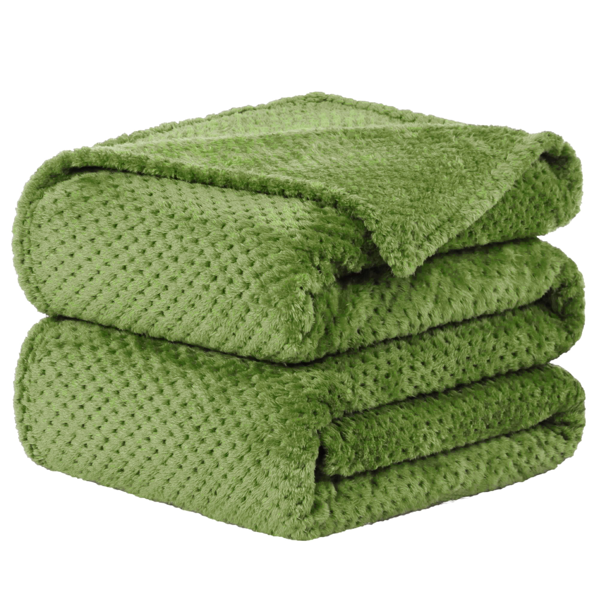 Unique Bargains Couverture de Lit en Molleton de Luxe en Maille Tissée