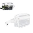 thumbnail image 1 of Waterproof PVC Clear Sling Bag, Transparent Large Capacity Adjustable Strap Chest Waist Pack For Sports Travel, 1 of 8