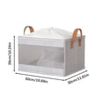 thumbnail image 2 of Boîte de Rangement pour Vêtements Grande Capacité, Balcon, Couette, Garde-Robe, Boîte de Tri pour la Maison, Ouverture pour Ensemble de Dortoir, Panier de Rangement Portable, 2 of 7