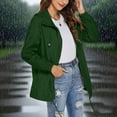 thumbnail image 2 of Sentmoon Manteau de Pluie pour Femmes avec Capuche, Manches Longues, Imperméable pour Hommes, Couleur Unie, Ponchos Zippés avec Poches pour la Randonnée, le Randonnée et le Quotidien, Vert G, 2 of 8