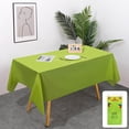 thumbnail image 1 of HHBEAUTY Rectangle Vinyl Tablecloth, Waterproof Spillproof Plastic Backed Table Cloth, Wipe Clean Table Cover for Dining, Buffet Parties and Camping (54" x 72"), 1 of 7