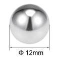 thumbnail image 2 of Uxcell Billes de Roulement Métriques en Acier Inoxydable 304 Grade G100 Billes de Précision 12 mm /0,47 Pouces, 2 of 5