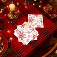 thumbnail image 4 of Amzcrzy Paper Disposable Tableware Set Red Snowflake Christmas Theme Party Tableware Disposable 7-Inchs 9-Inchs Paper Plates Paper Cups Tissue Set Of Party-Themed Paper Plates Set, 4 of 6