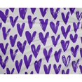 thumbnail image 5 of oneOone Polyester Spandex Purple Fabric Valentine Heart Sewing Craft Projects Fabric Prints By Yard 56 Inch Wide, 5 of 5