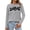 Light Gray, variant on HUITKMM Cotton T Shirts for Women Women's Casual Printed Round Neck Long Sleeve T Shirt