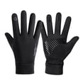 thumbnail image 3 of KLKCMS Winter Gloves Anti Slip with Touchscreen Fingers for Climbing Riding Fishing Black L, 3 of 9