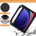 thumbnail image 4 of Kickstand Eva Tablet Cover Case compatible Samsung Galaxy Tab S9 Fe, With Hand Grip (G Need ), 4 of 5