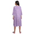 thumbnail image 4 of Moomaya Robe de Nuit d'Allaitement en Coton à Col Rond Imprimée pour Femmes, 4 of 6