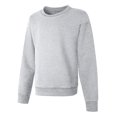 thumbnail image 1 of Hanes Girls ComfortSoft EcoSmart Crewneck Sweatshirt, S, Light Steel, 1 of 3