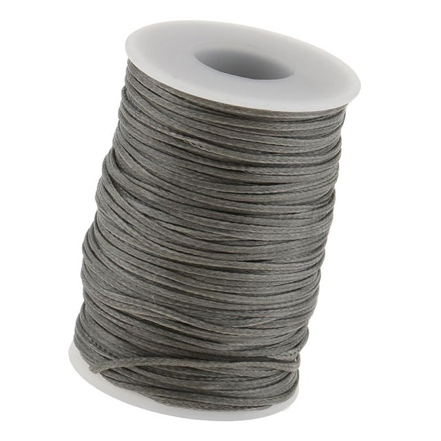 jifeng 70M Leather Craft Sewing Waxed Thread Heavy Duty Waxed Thread Sewing 1.2mm 210D gray