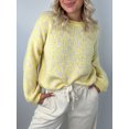 thumbnail image 4 of Honganda Pull Ample d'Automne pour Femmes Motif Léopard Manches Longues Tricot, 4 of 8