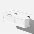 thumbnail image 2 of Veradek Brixton Railing Window Box 36" Planter 2 Pack White, 2 of 10