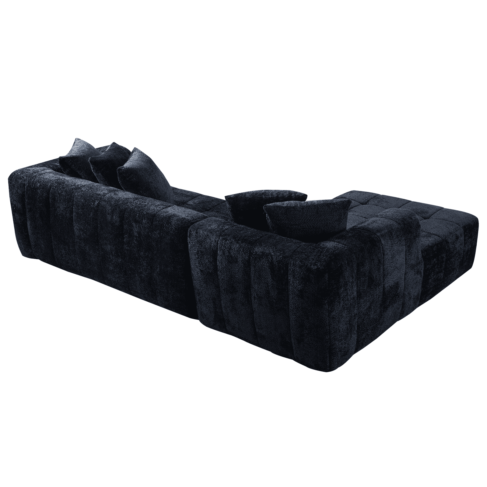 Noble House canapé modulaire en nuage 107,9 pouces, chaise en forme de L avec siège profond, salon et chambre