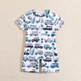 thumbnail image 2 of Toddler Boys Summer Swim Trunks Boy Floral Zipper Rash Guard One Piece Swimsuit Cartoon Animals Swimwear Spring Beach Bathing Suits 2-3T, 2 of 6