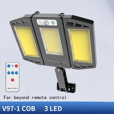 Dvkptbk Street, IP65, Dusk to Da-wn with Motion Sensor LED Security Flo-od for Parking Lot, Remote Control with 3 COB Lamp Beads Outdoor Lights Home Appliances on Clearance