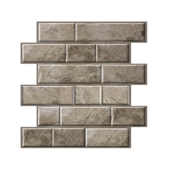 Peel and Stick Backsplash Self Adhesive Marble Subway Tile Sticker 4 Sheet 12"x12" Backsplash Tile for Kitchen Peel and Stick Peel and Stick Tile for Bathroom Laundry Room Cabinet Shower