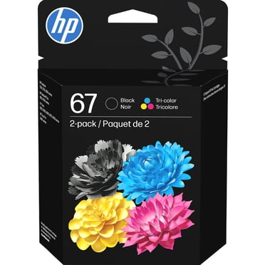 HP 67 - 2-pack - black, color (cyan, magenta, yellow) - original - ink cartridge - for Deskjet 27XX, 28XX, 41XX, 42XX; DeskJet Plus 41XX; ENVY 60XX, 64XX; ENVY Pro 64XX