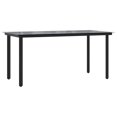 thumbnail image 2 of vidaXL 7 Piece Garden Dining Set Black Steel and Textilene, 2 of 5