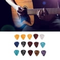 thumbnail image 4 of Guitar Pick Holder Case, Guitar Pick Bag Set Large Space EVA And Cloth  For Storage Brown With Strap, 4 of 8