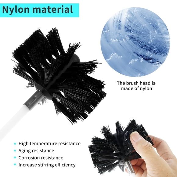 Dryer Vent Cleaning Brush Dryer Vent Cleaner Kit Chimney Cleaning Brush Kit Fireplace Chimney Brushes Kit Dryer Duct Cleaning Kit Use with or Without a Power Drill