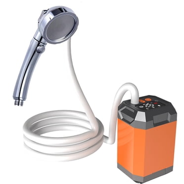 Douche de Camping Portable Sans Fil, Douche Extérieure Électrique avec Pompe, Douche Rechargeable
