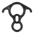thumbnail image 1 of Descender Gear, 40KN High Strength Portable Aluminium Alloy Climbing Descender  For Caving Black, 1 of 8