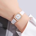 thumbnail image 4 of Fashionable Ladies Timepiece Square Dial Ladies Quartz Watch Adjustable Faux Leather Strap High Accuracy Exquisite Commute Wristwatch Timepiece, 4 of 8