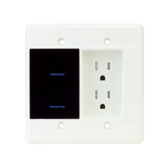 Element-Hz Power Series in-Wall Surge Protector w/Recessed Dual Outlet, 1080 Joules