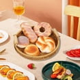 thumbnail image 1 of Imitation Rattan Fruit Plates Hand-woven Japanese Bread Basket Steamed Bun Basket Living Room Home Storage Basket Rattan Tray, 1 of 5