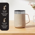 thumbnail image 2 of Tasse en acier inoxydable Contigo Streeterville avec couvercle anti-éclaboussures, 414 ml (14 oz), gobelet isotherme avec poignée pour café et thé, sucre roux, 2 of 6