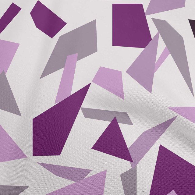 oneOone Georgette Viscose Purple Fabric Geometric Sewing Craft Projects Fabric Prints By Yard 42 Inch Wide