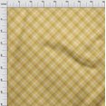 thumbnail image 4 of oneOone Silk Tabby Yellow Fabric Check Sewing Craft Projects Fabric Prints By Yard 42 Inch Wide, 4 of 4