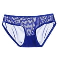 thumbnail image 3 of B91xZ Strings pour Femmes, Culottes String en Coton à Imprimé Uni, m Bleu, 3 of 5