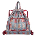 thumbnail image 1 of Amzcrzy Home Decor, Storage Bag, Storage Basket, Foldable Large Capacity Travel Backpack Drawstring Pocket Light Nylon Cloth Multifunctional Print Foldable Bag Organizer Foldable Capacity, 1 of 2
