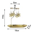 thumbnail image 1 of fastboy Rotary Rotating Tea Light Candle Holder Living Room Snowflakes, 1 of 9