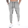 thumbnail image 1 of FAIWAD Men's Slim Sweatpants Elastic High Waist Drawstring Workout Athletic Pants with Pockets, 1 of 7
