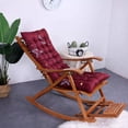 thumbnail image 4 of SLYNSHome Clearance Lounger Cushions Rocking Chair Cushions with Print Non-Slip Soft Rocker Chair Pads for Indoor Outdoor Furniture, 4 of 8