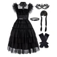 thumbnail image 1 of Girls Stunning Halloween Party TV Serise Character Dress Up Outfit, Ruffle Mesh Hem Layered Tutu Dress, 1 of 5