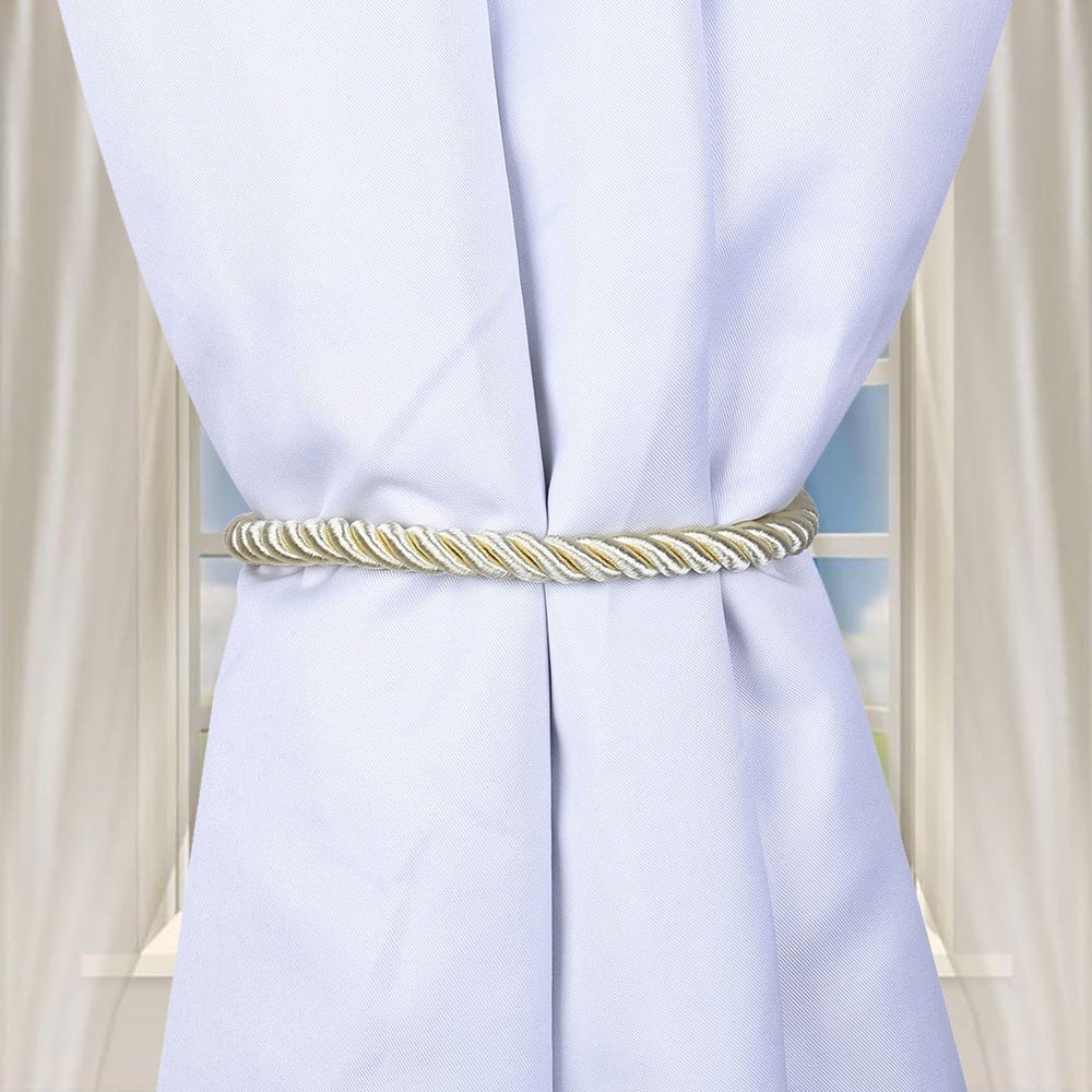 WIFKLSIIPG Cordons Attaches pour Fenêtre Cordon de Rideau Boucle Attaches Attaches (Beige)