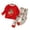 Red, variant on Zanarzt Baby Boy Sleepwear Autumn Christmas Children's Underwear Set Cotton Baby Cotton Warm Boys and Girls Long Sleeve Pajamas White,6-12 Months