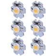 thumbnail image 3 of Light Source Chip, LED Lamp Bead High Power 0.5W 5V 25Pcs Easy To Install With Aluminum Plate For DIY Lighting Fixtures For Flashlights Yellow Light: 588-590NM, 3 of 8