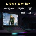 thumbnail image 3 of MSI Raider GE76 17,3 Pouces 144Hz FHD Ordinateur Portable de Jeu, Intel i9-12900H, 64 Go DDR5, 2 To SSD, NVIDIA GeForce RTX 3060, Clavier Rétroéclairé, Caméra Web FHD, Wi-Fi 6, Win 11 Pro, Gris, Station d'Accueil 256 Go, 3 of 7