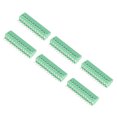 thumbnail image 1 of Pin Terminal Block Connector,10pcs/set 12 Pin 2.54mm Green Terminal Block Connector Screw Terminal Block Connector Sturdy Construction, 1 of 14