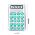 thumbnail image 3 of Matoen12 Mini Portable Calculator for Kids Students, 8-Digit Large Display, Button Battery Operated, Student Specific Standard Calculators, Back to School Supplies, 2.1"x3.3", 1 Pack, Green, 3 of 9